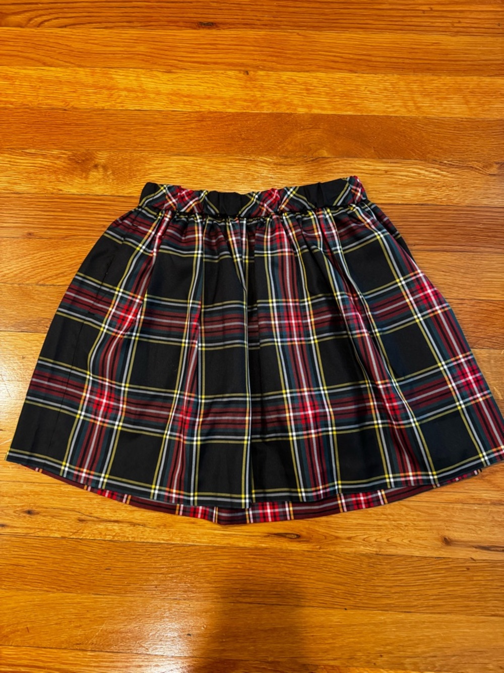 J. Crew Stewart Tartan black plaid skirt Girls’ size 8